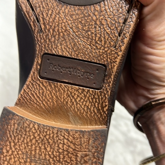 Robert Wayne Men’s Oregon Brown Leather Slip on Chelsea Boot Size 10 - Picture 7 of 16